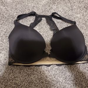 Front closure lace back bra